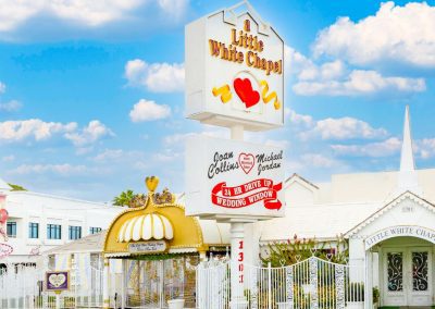 a white wedding chapel
