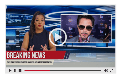 [TV NEWS] Tony Stark Possibly Targeted in Violent Anti-War Demonstration