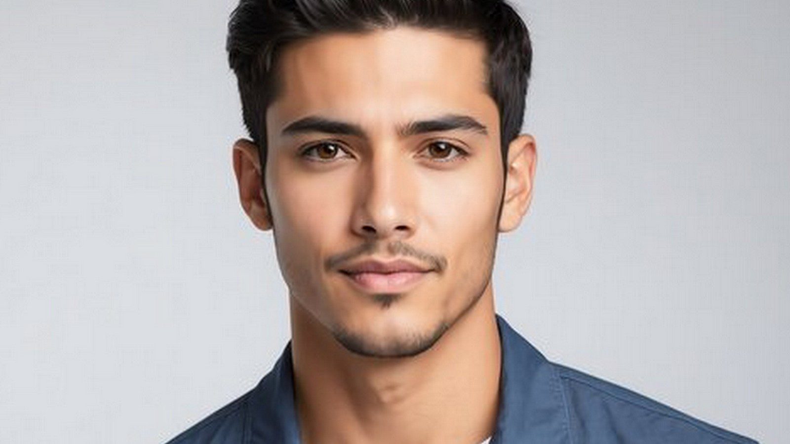 javier guitterz a handsome Latinx man with a dark and neat beard in his early 20s.
